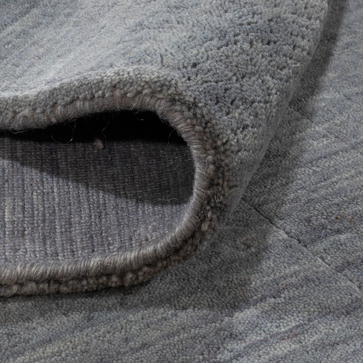 Dywan Gabbeh - Loribaft Softy kwadratowy  - 150 x 150 cm - szary