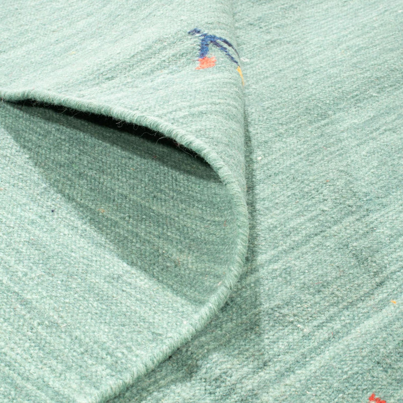 Dywan Kelim - modny - 240 x 160 cm - turkusowy