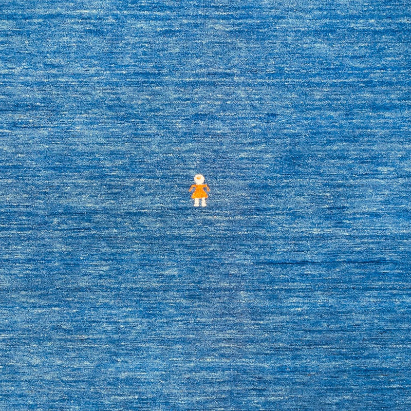 Dywan Gabbeh - Miękki kwadratowy  - 250 x 250 cm - niebieski