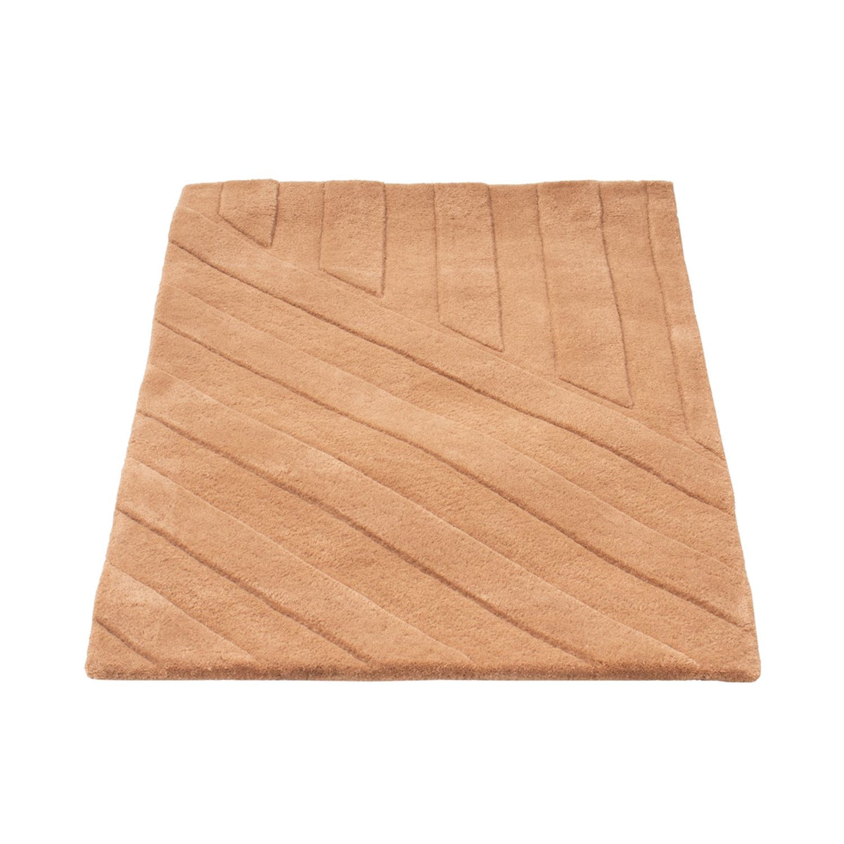 Dywan wełniany - 90 x 60 cm - łososiowy