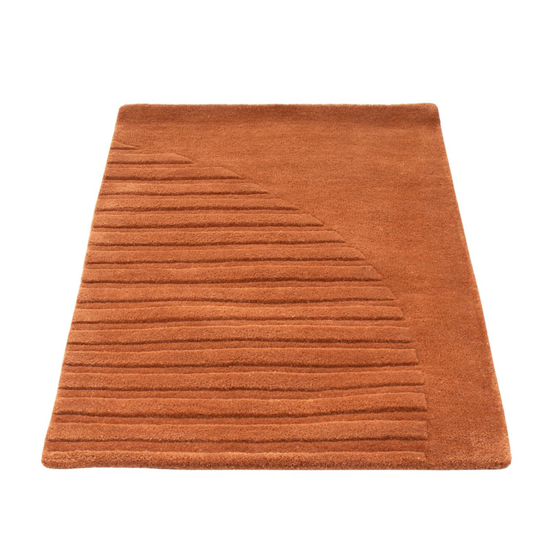 Dywan wełniany - 90 x 60 cm - brązowy