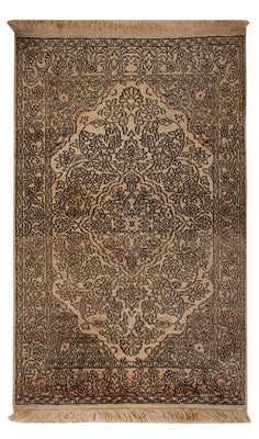 Jedwabny dywan - Kashmir Silk - 103 x 60 cm - beżowy