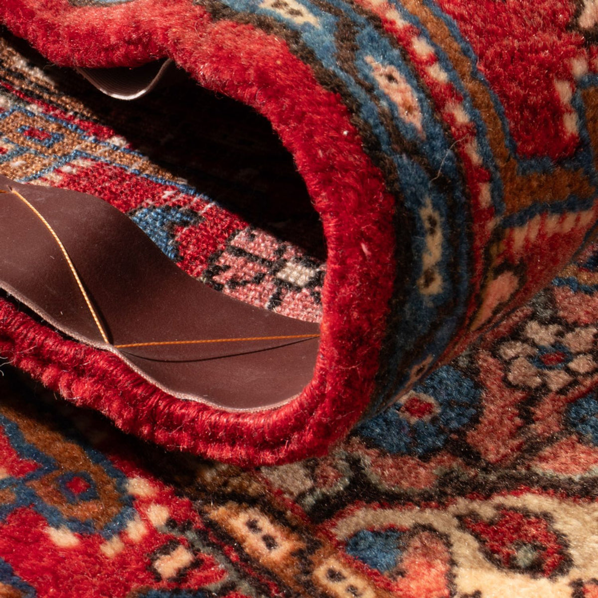 Perski dywan - Nomadyczny - 92 x 62 cm - ciemnoniebieski