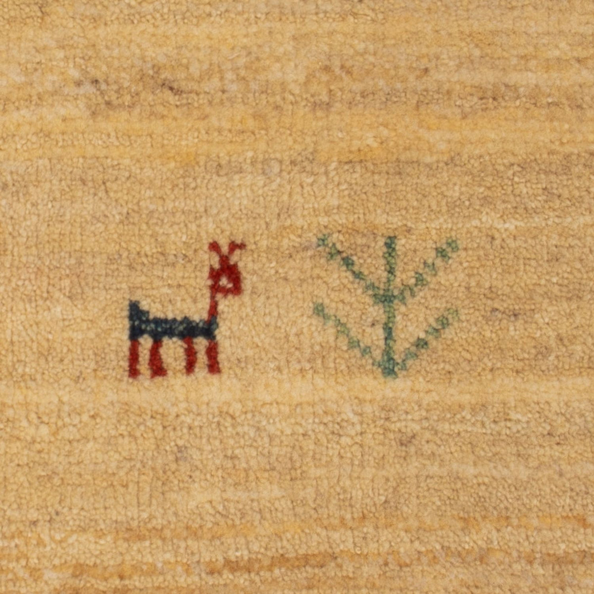 Dywan Gabbeh - Loribaft Perski - 60 x 40 cm - kremowy