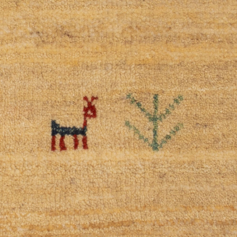 Dywan Gabbeh - Loribaft Perski - 60 x 40 cm - kremowy