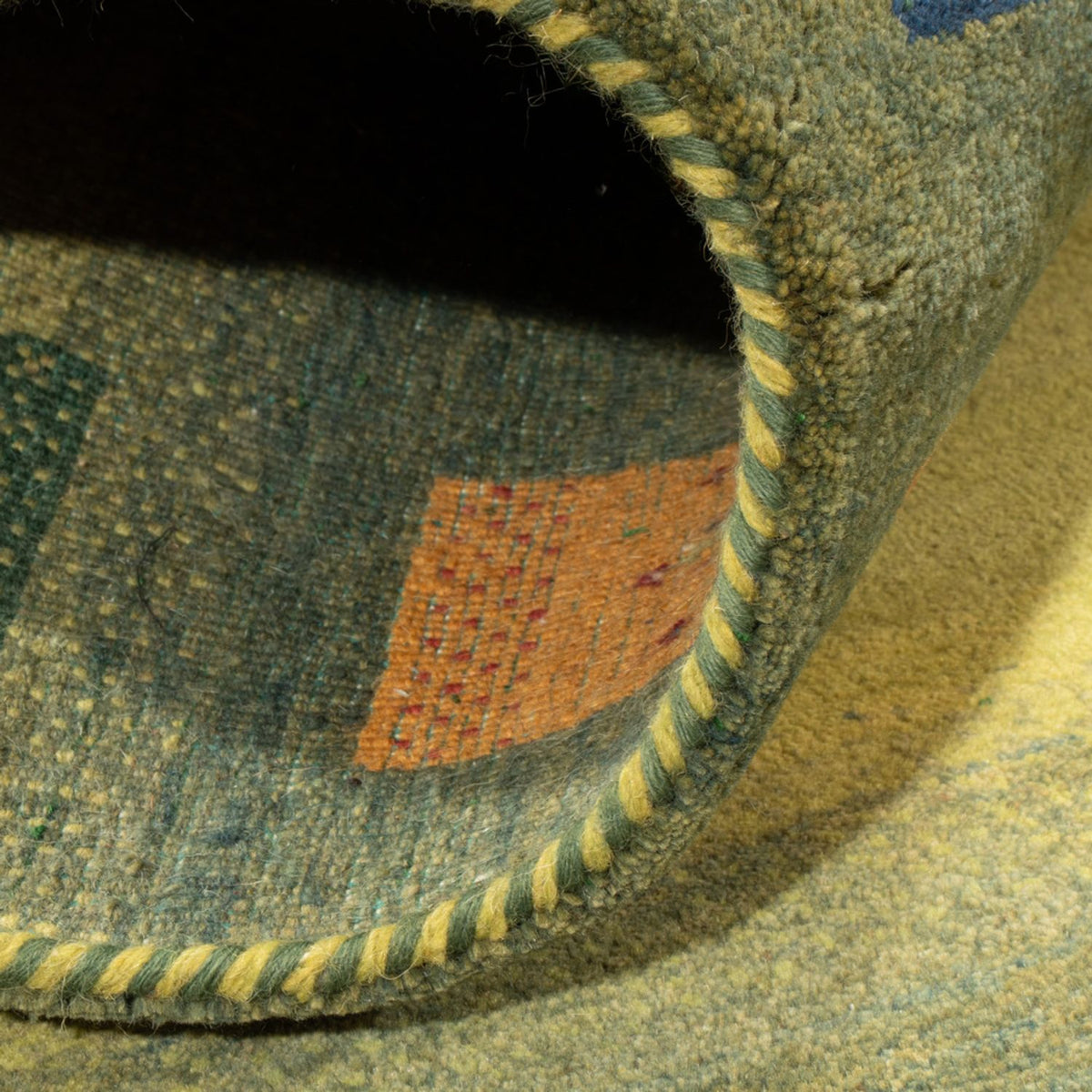 Dywan Gabbeh - Loribaft Indus - 240 x 170 cm - zielona