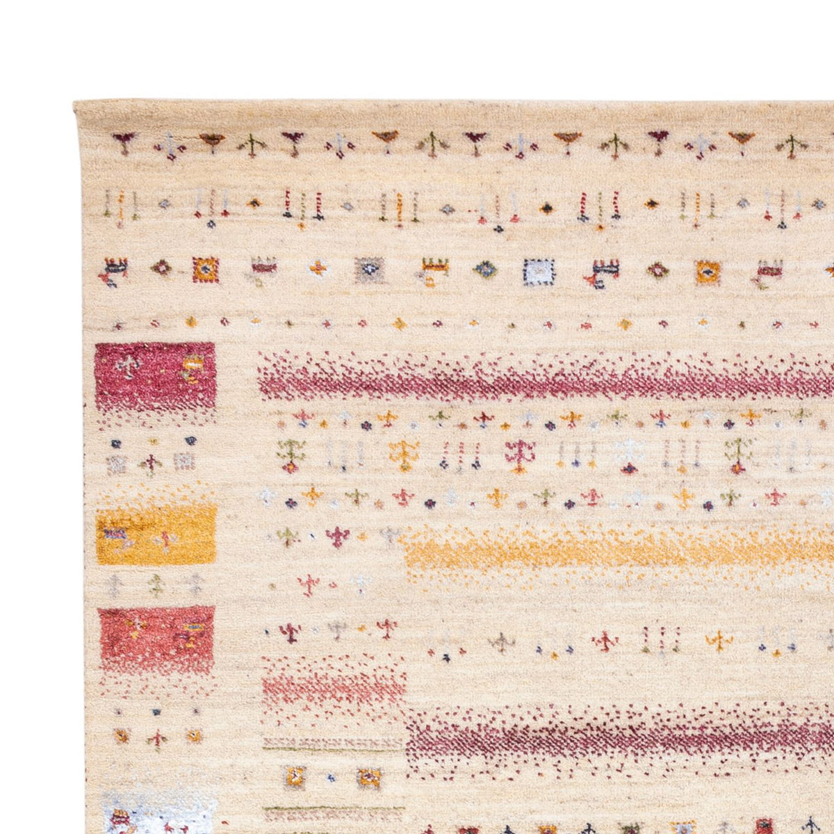 Dywan Gabbeh - Loribaft Indus - 245 x 174 cm - kremowy