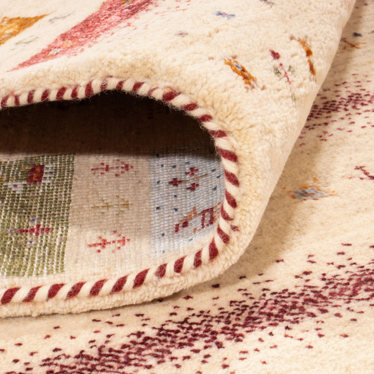 Dywan Gabbeh - Loribaft Indus - 245 x 174 cm - kremowy