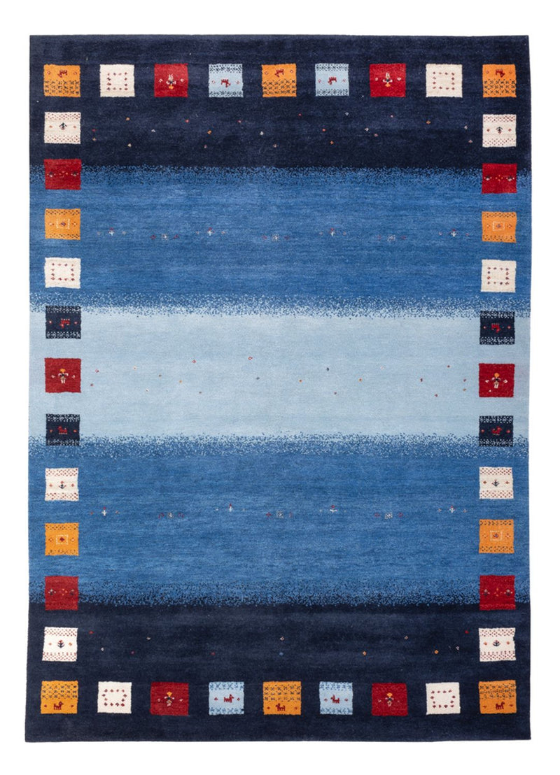 Dywan Gabbeh - Loribaft Indus - 240 x 169 cm - niebieski