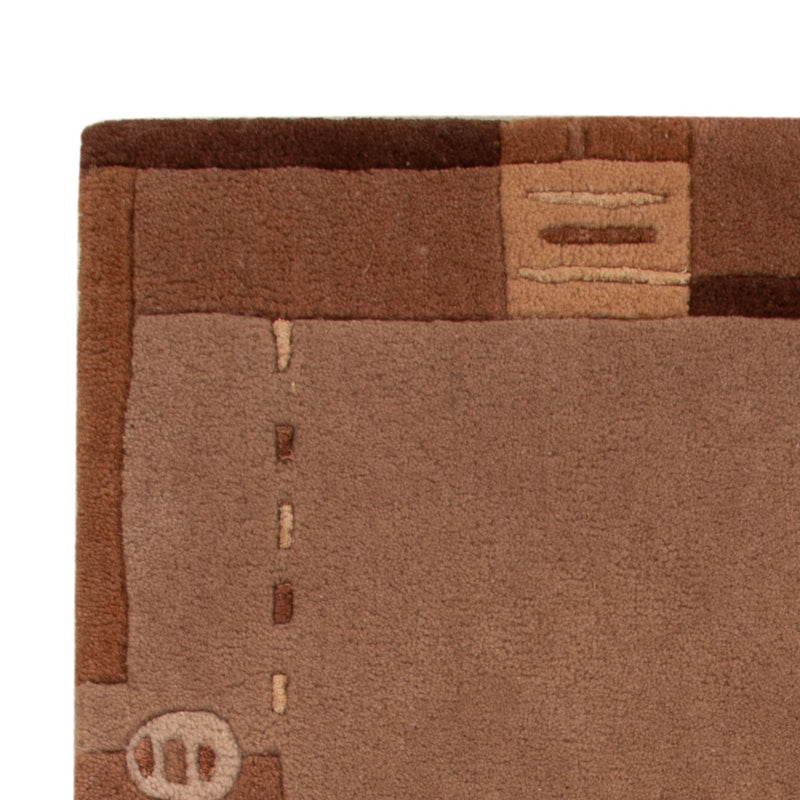 Dywan z Nepalu - 90 x 60 cm - brązowy