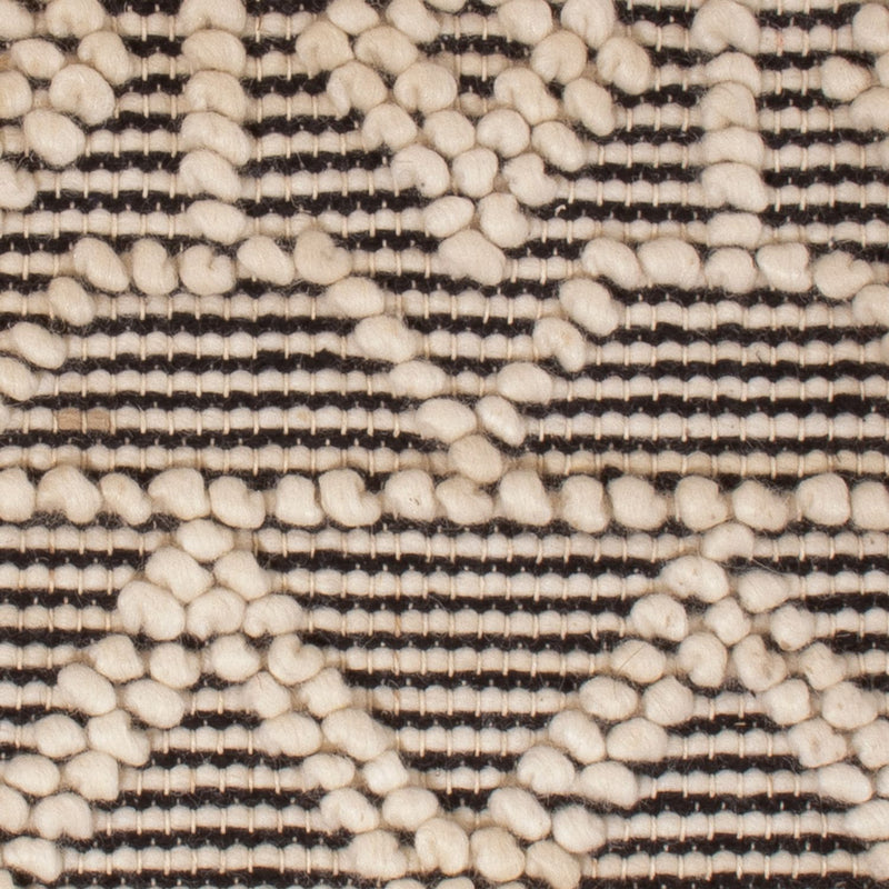 Dywan wełniany - 58 x 46 cm - czarno-biały