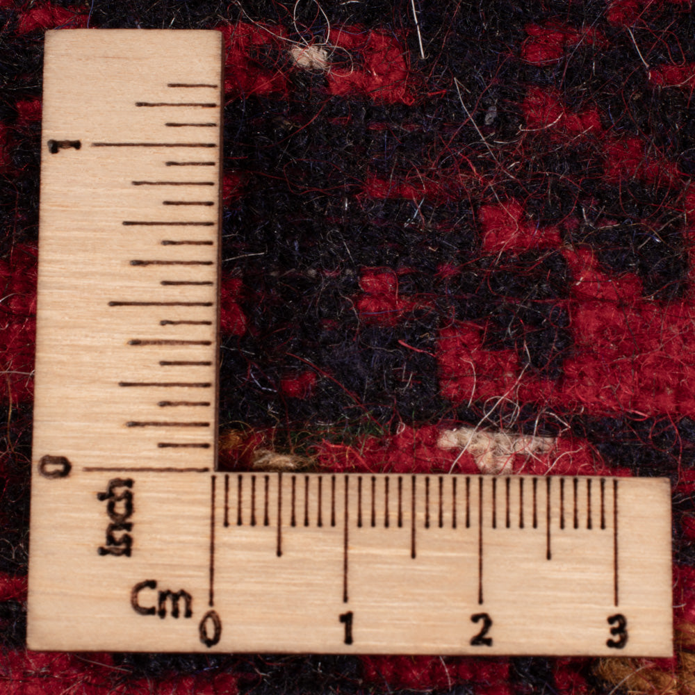 Afgański dywan - Bukhara - 209 x 132 cm - ciemna czerwień