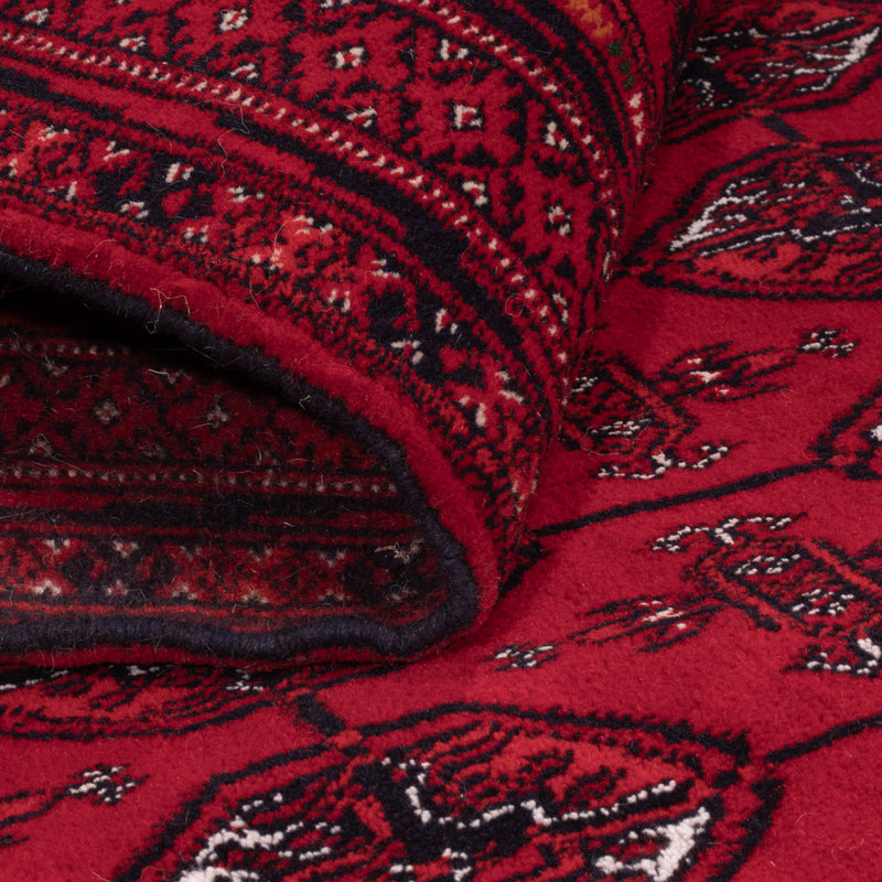 Afgański dywan - Bukhara - 194 x 133 cm - ciemna czerwień