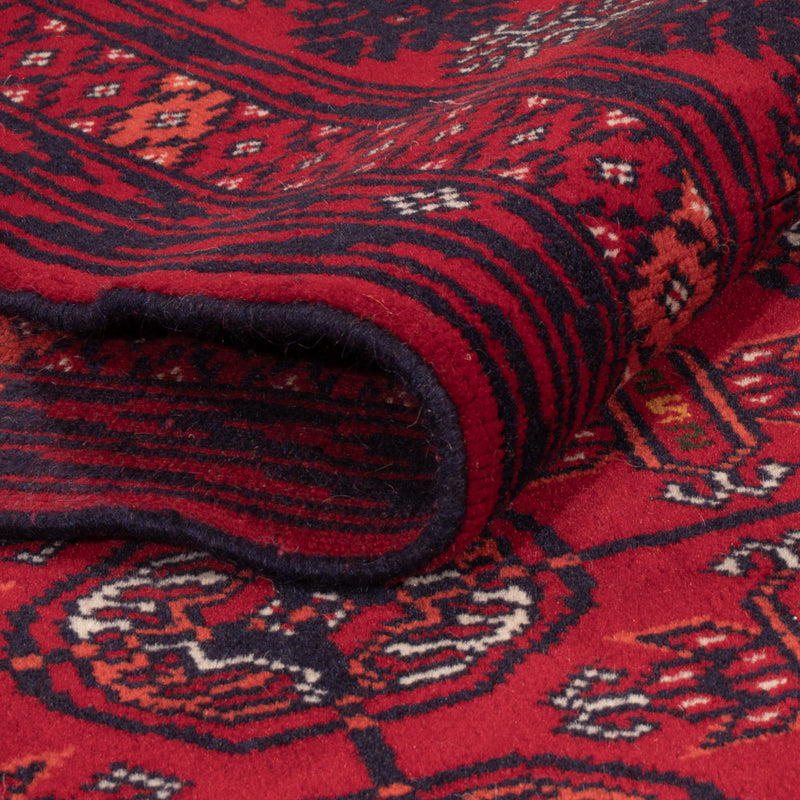 Afgański dywan - Bukhara - 196 x 133 cm - ciemna czerwień