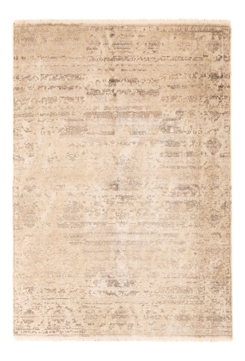 Designerski dywan - 197 x 154 cm - beżowy