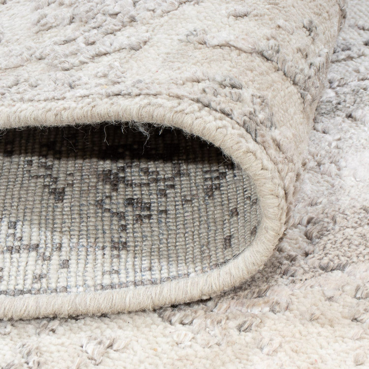 Designerski dywan - 197 x 154 cm - beżowy