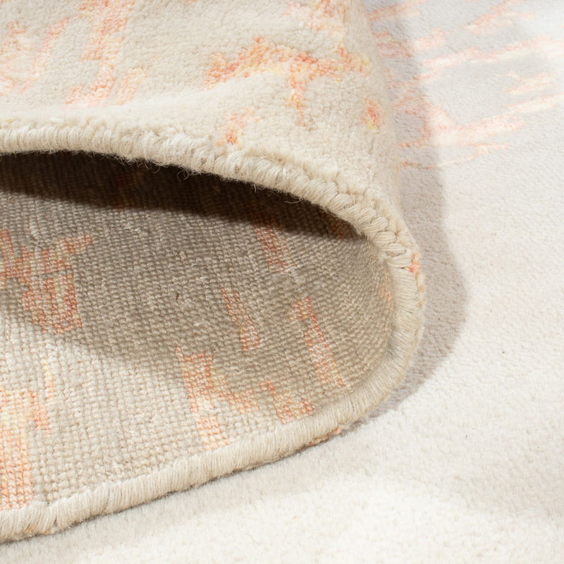 Designerski dywan kwadratowy  - 289 x 287 cm - beżowy