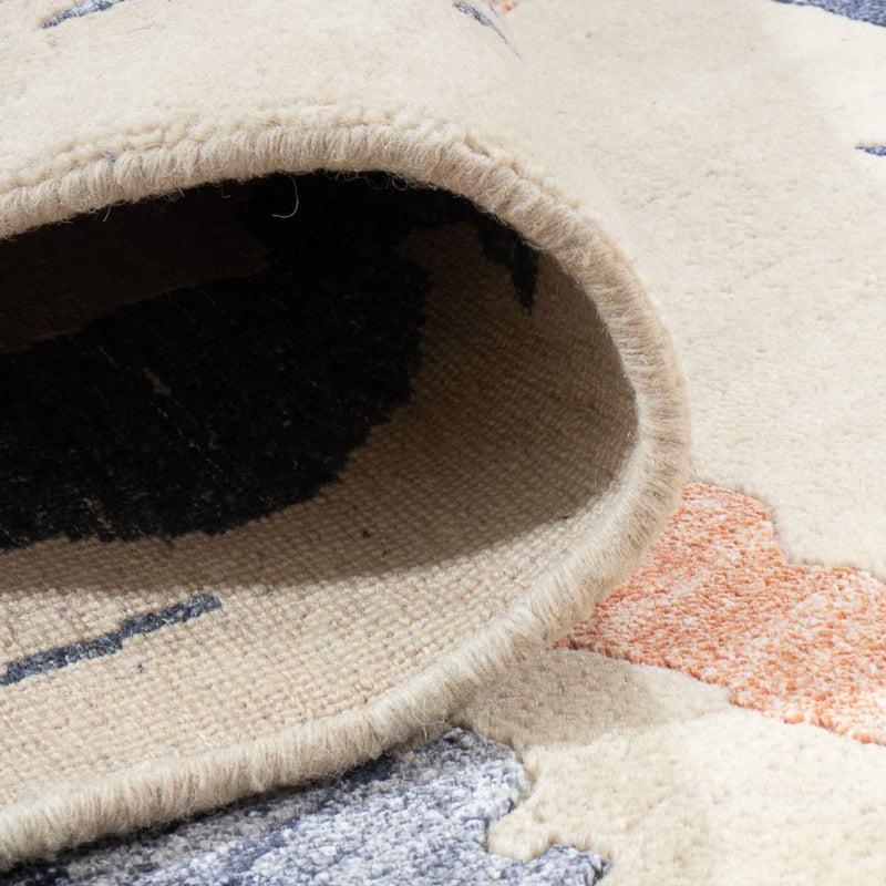 Designerski dywan - 272 x 178 cm - beżowy