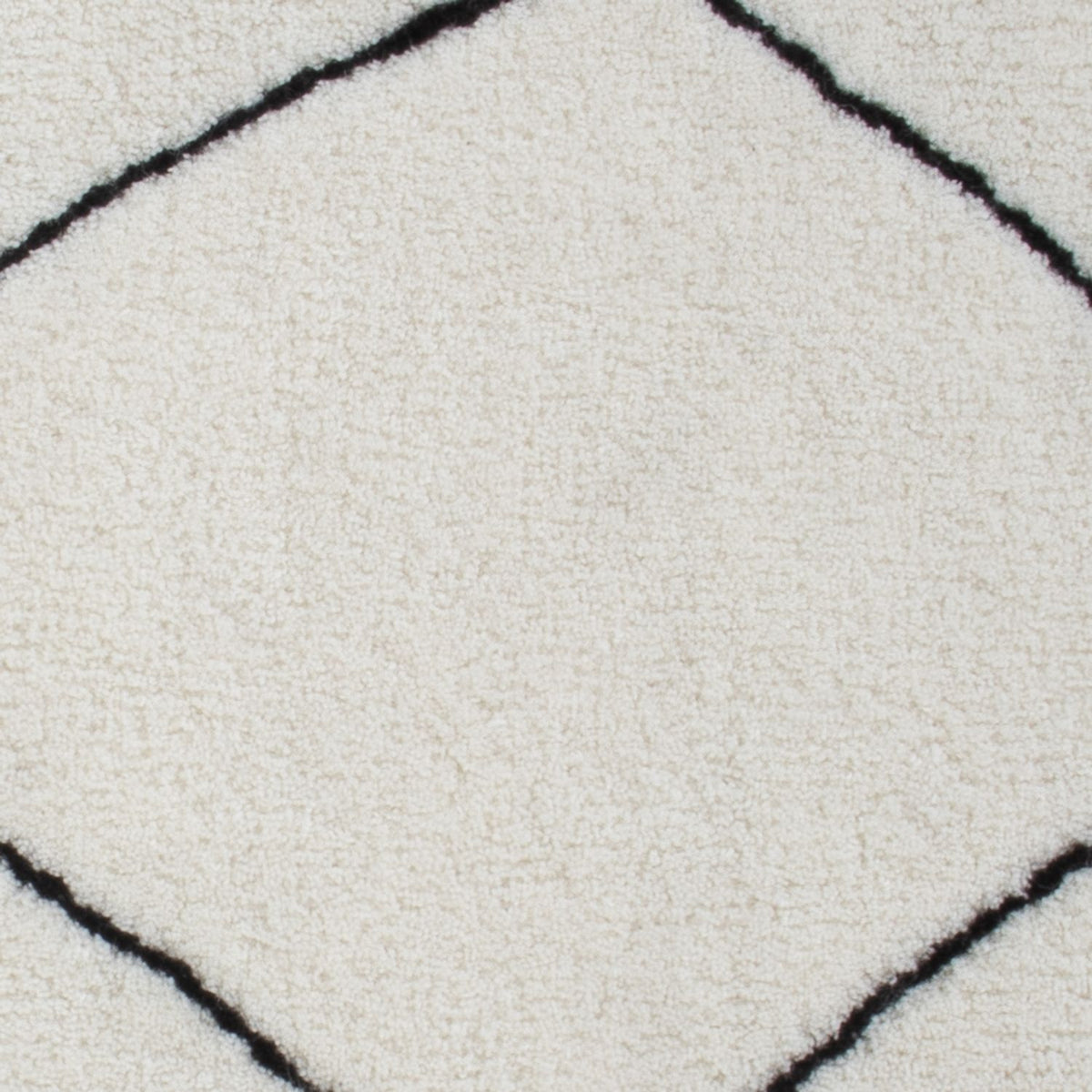 Dywan wełniany kwadratowy  - 62 x 62 cm - jasnoszary