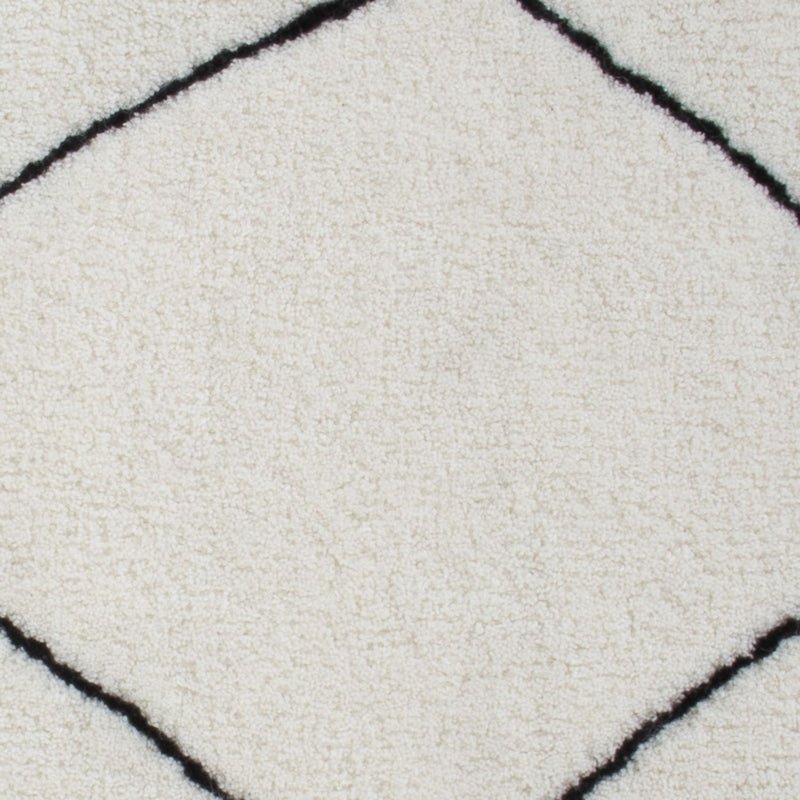 Dywan wełniany kwadratowy  - 62 x 62 cm - jasnoszary