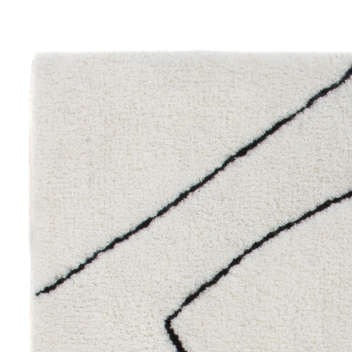 Dywan wełniany kwadratowy  - 62 x 62 cm - jasnoszary