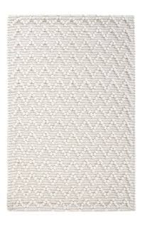 Dywan wełniany - 94 x 62 cm - jasnoszary