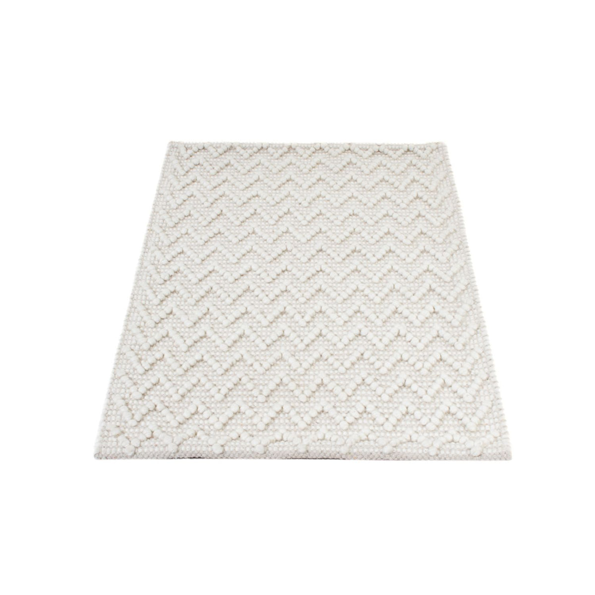 Dywan wełniany - 94 x 62 cm - jasnoszary