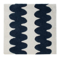 Dywan wełniany kwadratowy  - 60 x 60 cm - wielokolorowy