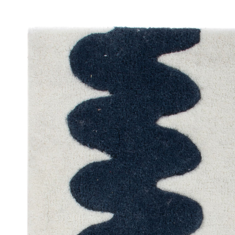 Dywan wełniany kwadratowy  - 60 x 60 cm - wielokolorowy