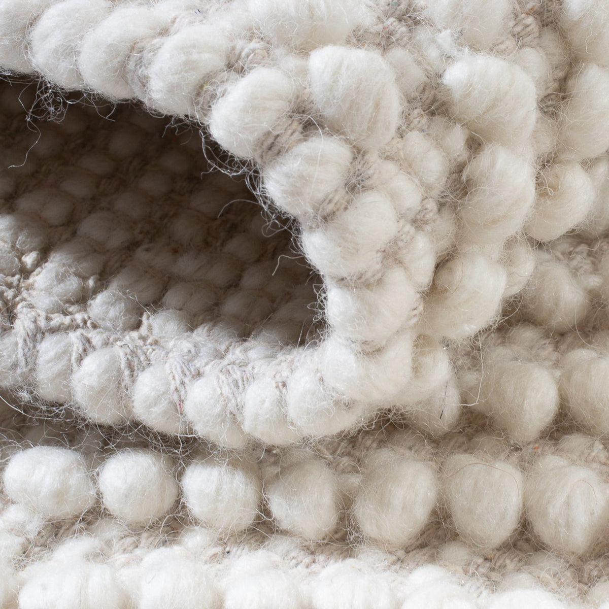 Dywan wełniany - 96 x 62 cm - jasnoszary