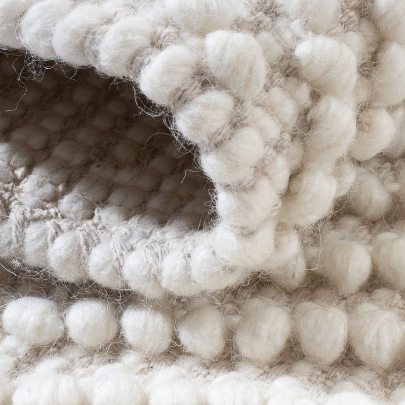 Dywan wełniany - 96 x 62 cm - jasnoszary