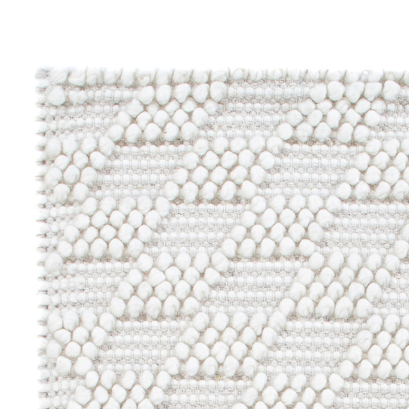 Dywan wełniany - 94 x 60 cm - jasnoszary