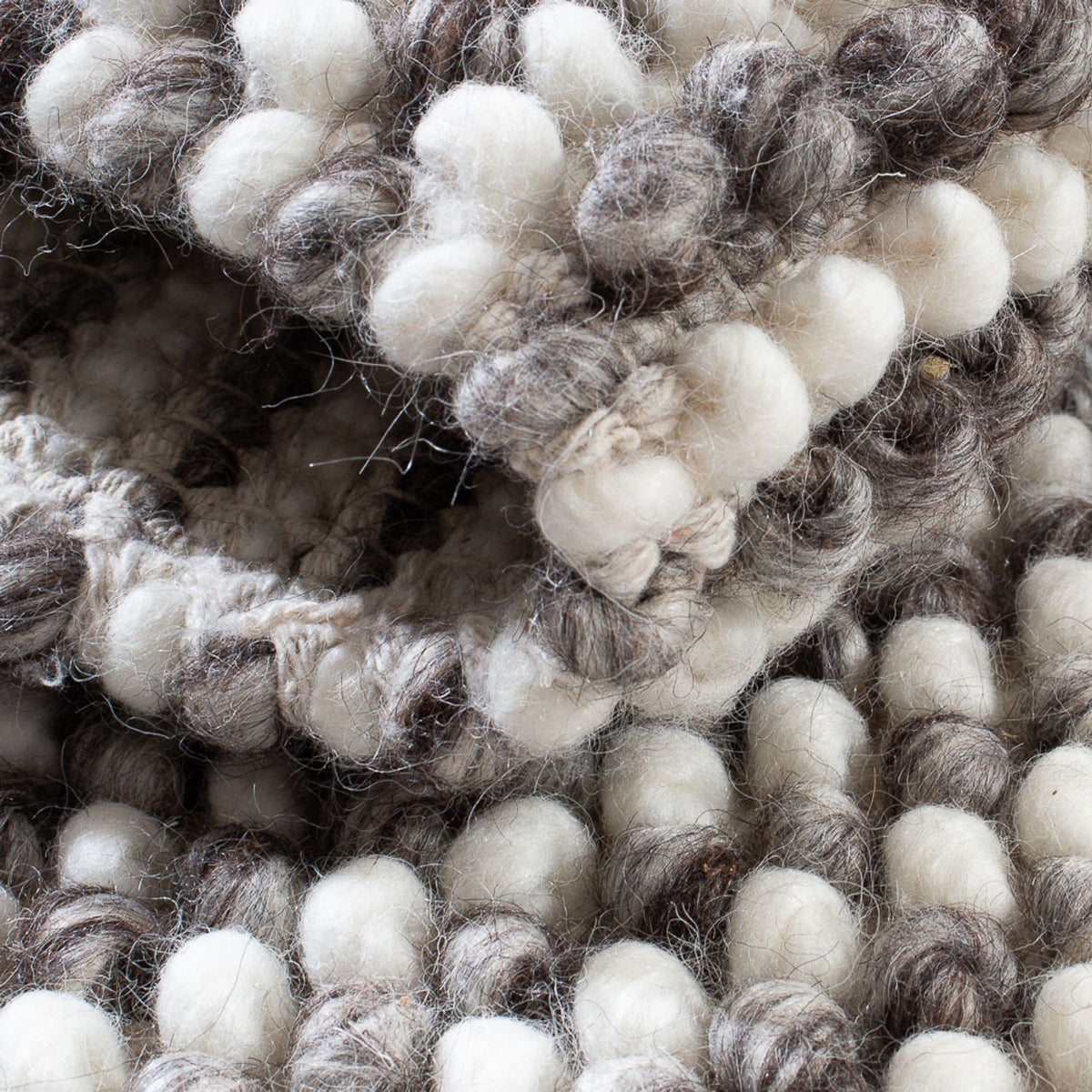 Dywan wełniany - 94 x 60 cm - szary