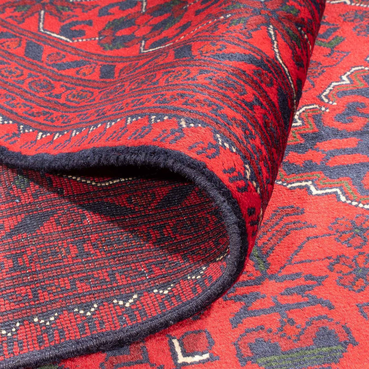 Dywan afgański - 293 x 196 cm - czerwony