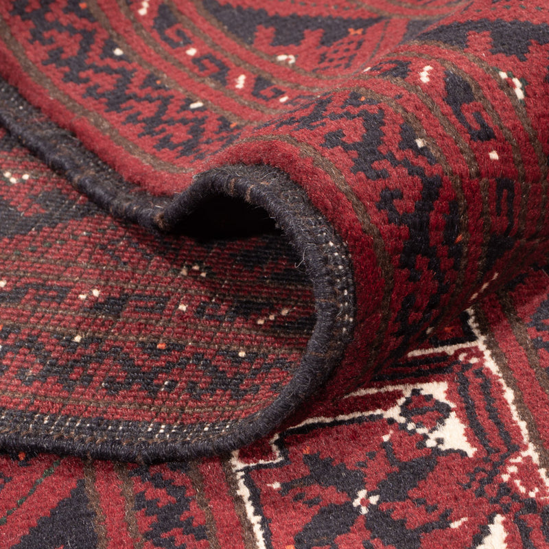 Afgański dywan - Bukhara - 290 x 201 cm - ciemna czerwień