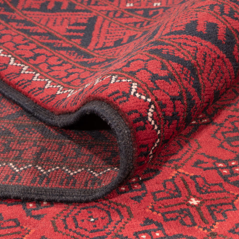 Dywan afgański - 296 x 193 cm - czerwony