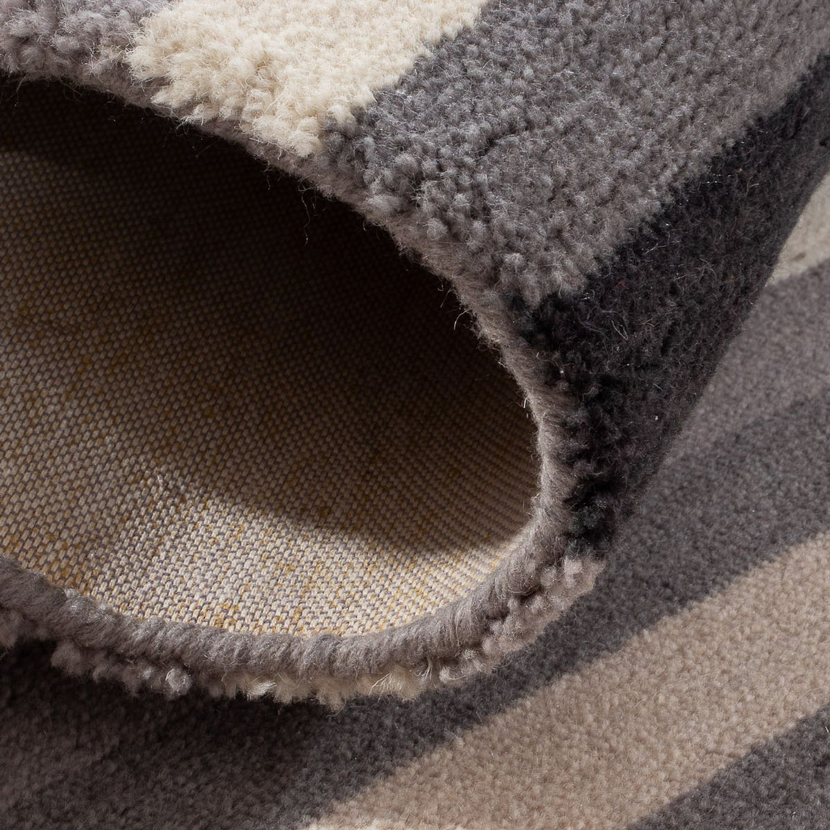 Dywan wełniany kwadratowy  - 150 x 140 cm - wielokolorowy