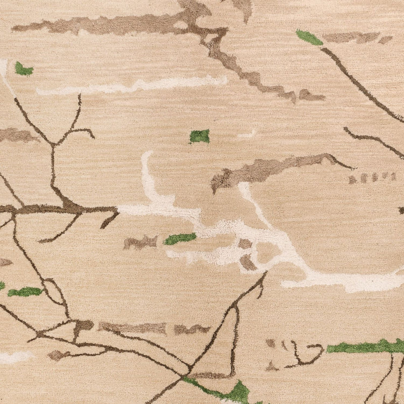 Designerski dywan - 242 x 152 cm - beżowy