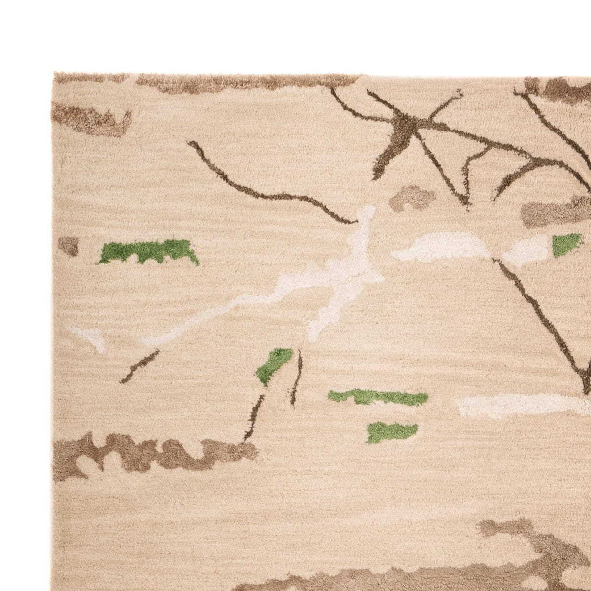 Designerski dywan - 242 x 152 cm - beżowy