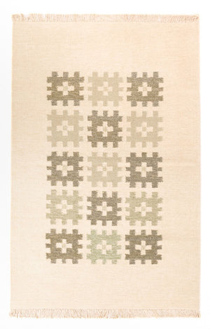 Dywan Kelim - modny - 180 x 120 cm - beżowy