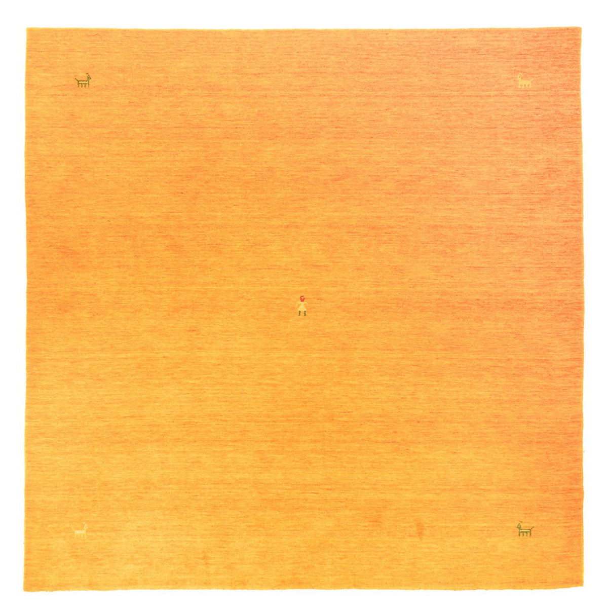 Dywan Gabbeh - Miękki kwadratowy  - 250 x 250 cm - złoto