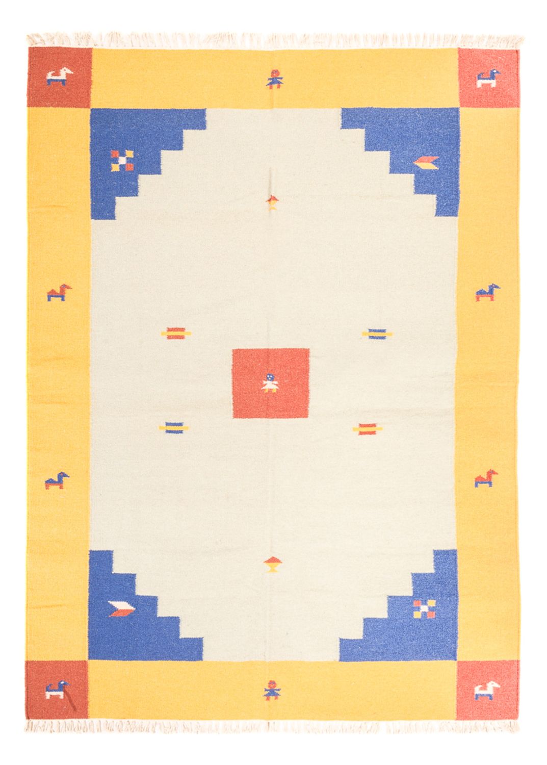 Dywan Kelim - modny - 240 x 170 cm - wielokolorowy