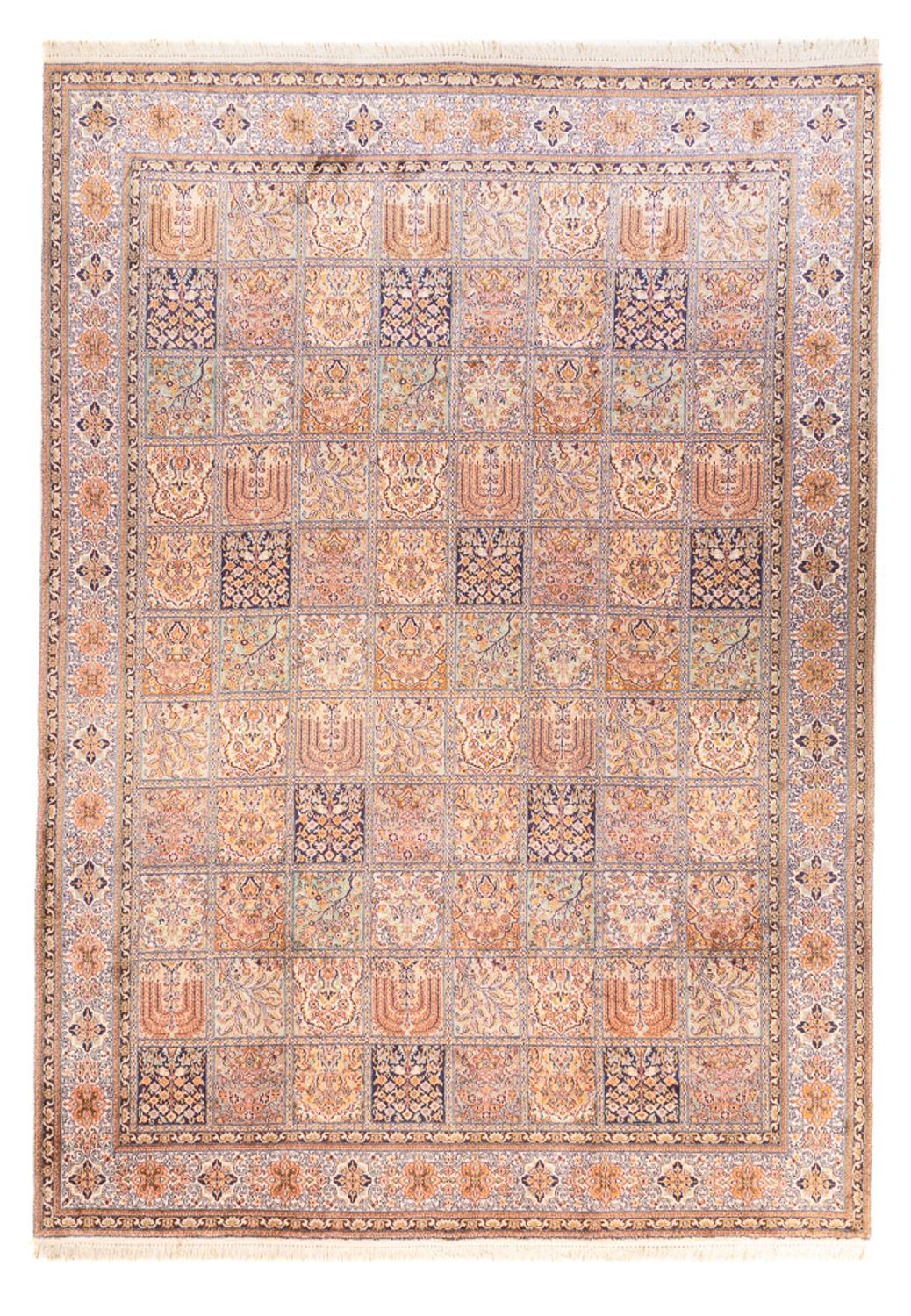 Jedwabny dywan - Kashmir Silk - 337 x 247 cm - jasna czerwień