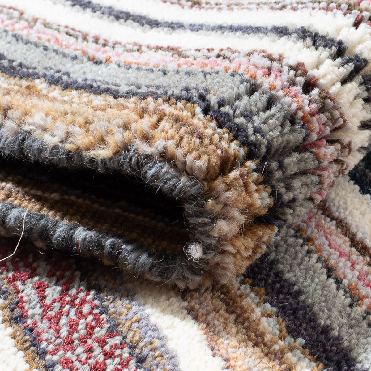 Biegacz Dywan wełniany - 160 x 90 cm - wielokolorowy