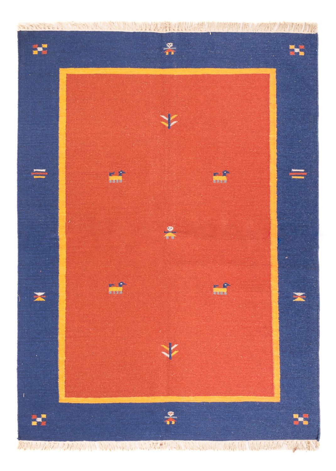 Dywan Kelim - modny - 200 x 140 cm - wielokolorowy