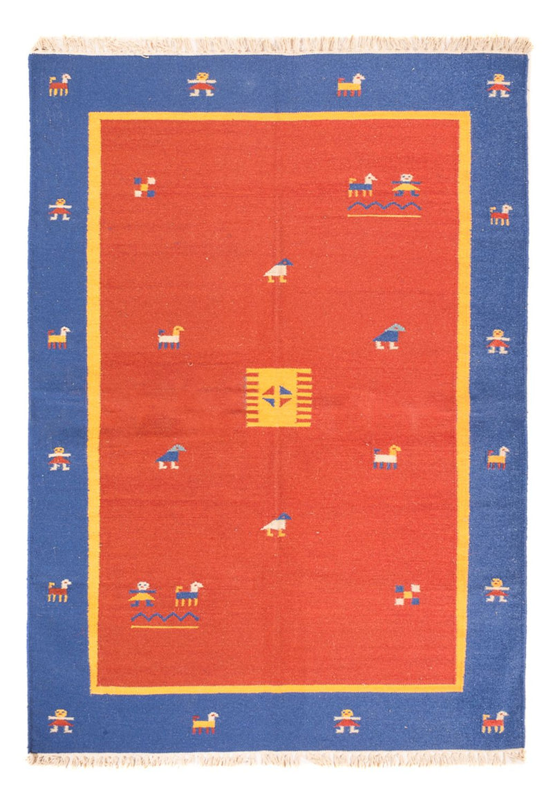 Dywan Kelim - modny - 200 x 140 cm - wielokolorowy