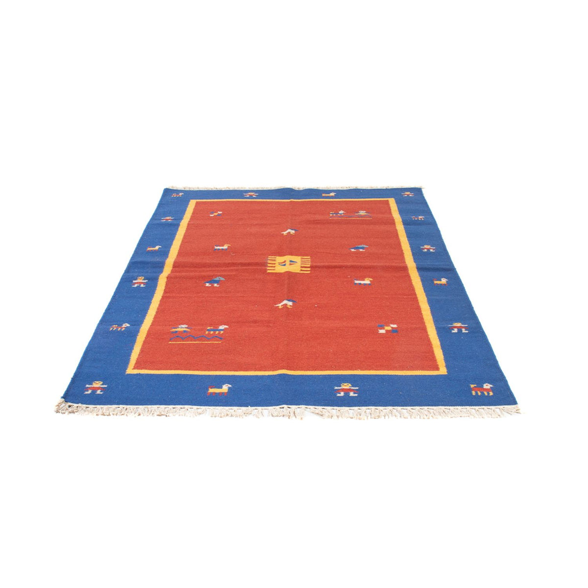 Dywan Kelim - modny - 200 x 140 cm - wielokolorowy