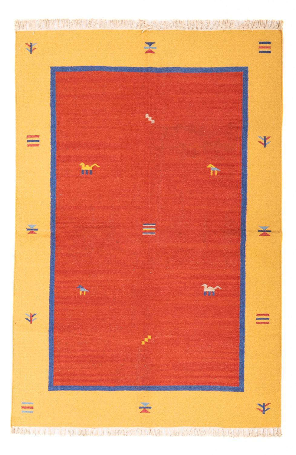 Dywan Kelim - modny - 200 x 140 cm - wielokolorowy