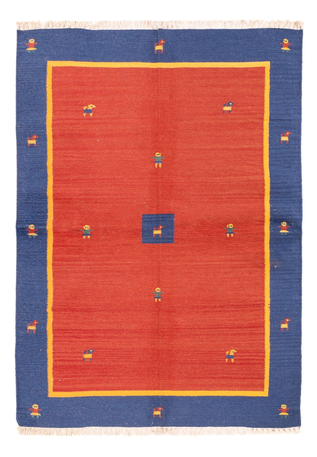 Dywan Kelim - modny - 200 x 140 cm - wielokolorowy