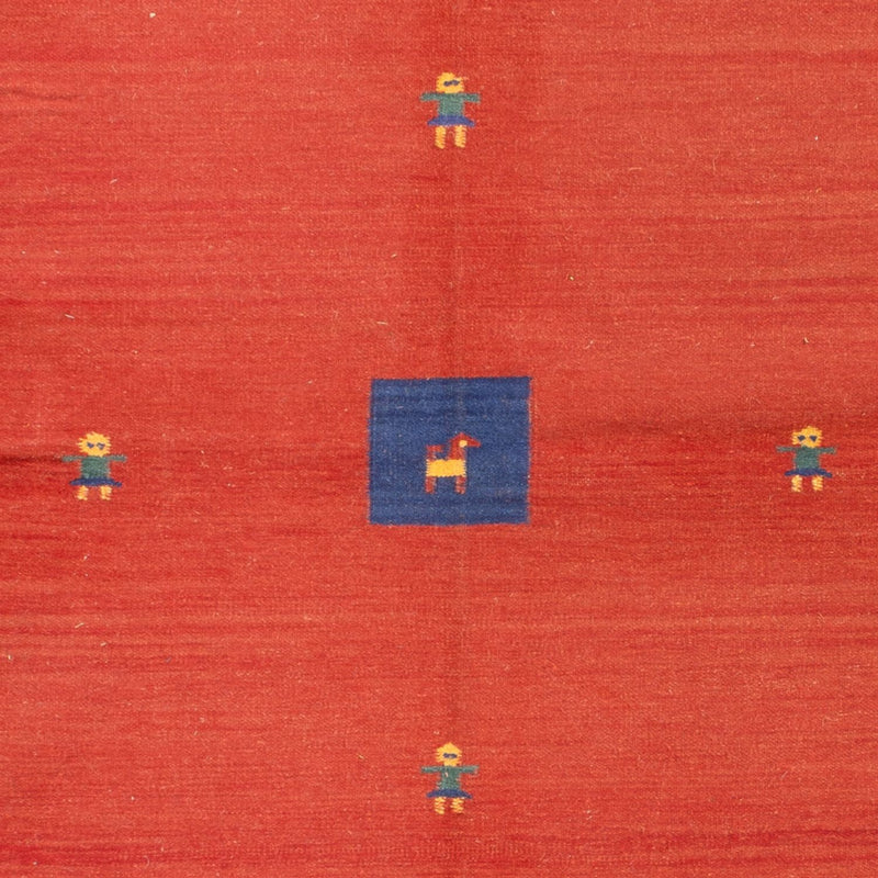 Dywan Kelim - modny - 200 x 140 cm - wielokolorowy